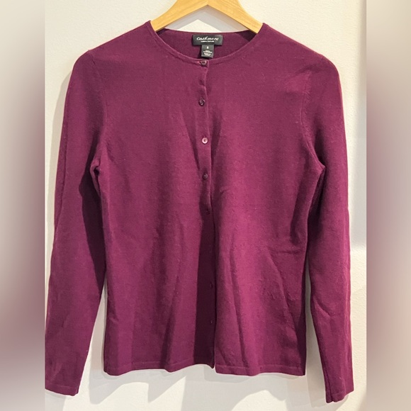 Lord & Taylor Cashmere Cardigan Sweater - Picture 7 of 8